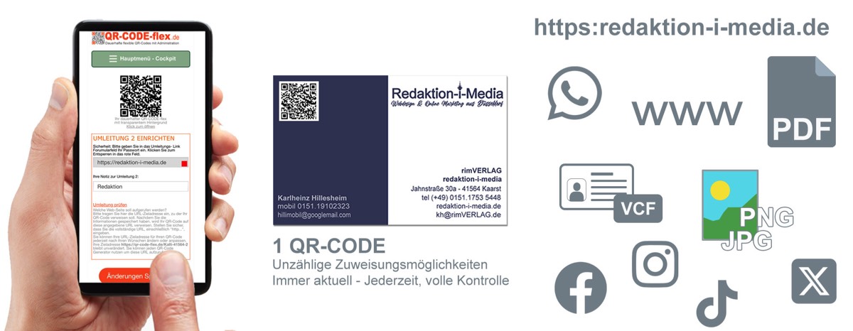 Special QR codes for business cards.