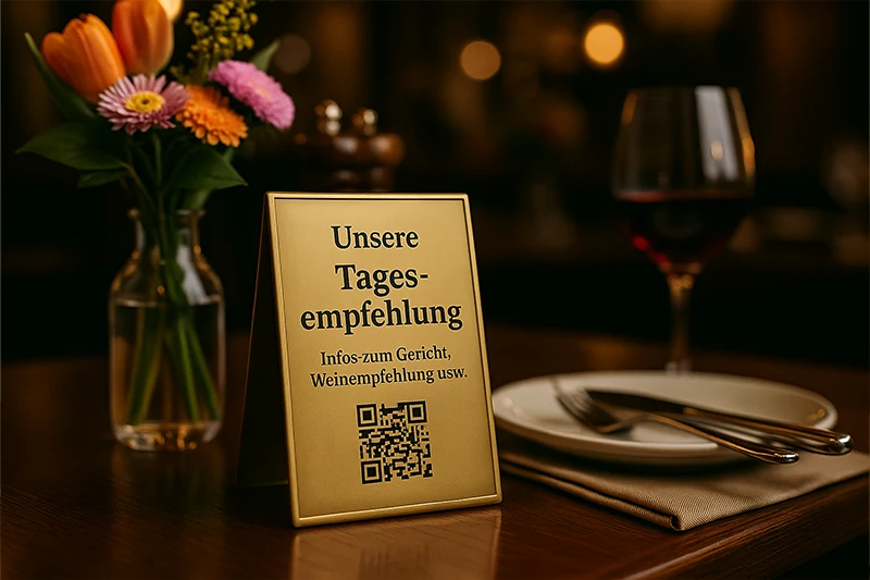 QR-Code Tagesgericht Gastronomie